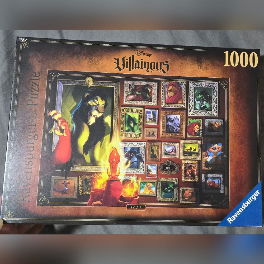 Disney Villainous Lion King Scar Jigsaw Puzzle 1000 pcs BNIB